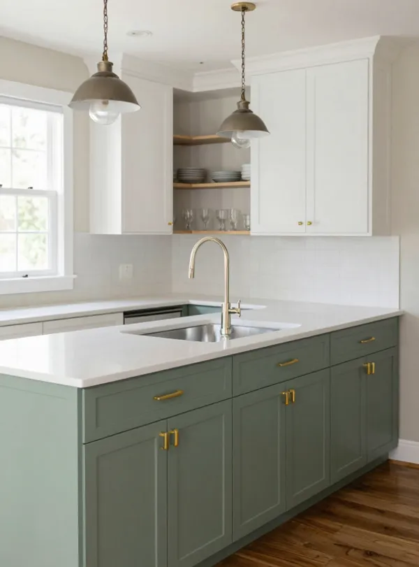 Kitchen - Two-Tone - Sage Base