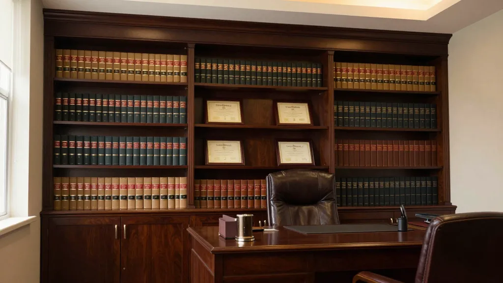 Custom law firm cabinets and millwork in Decatur, AL