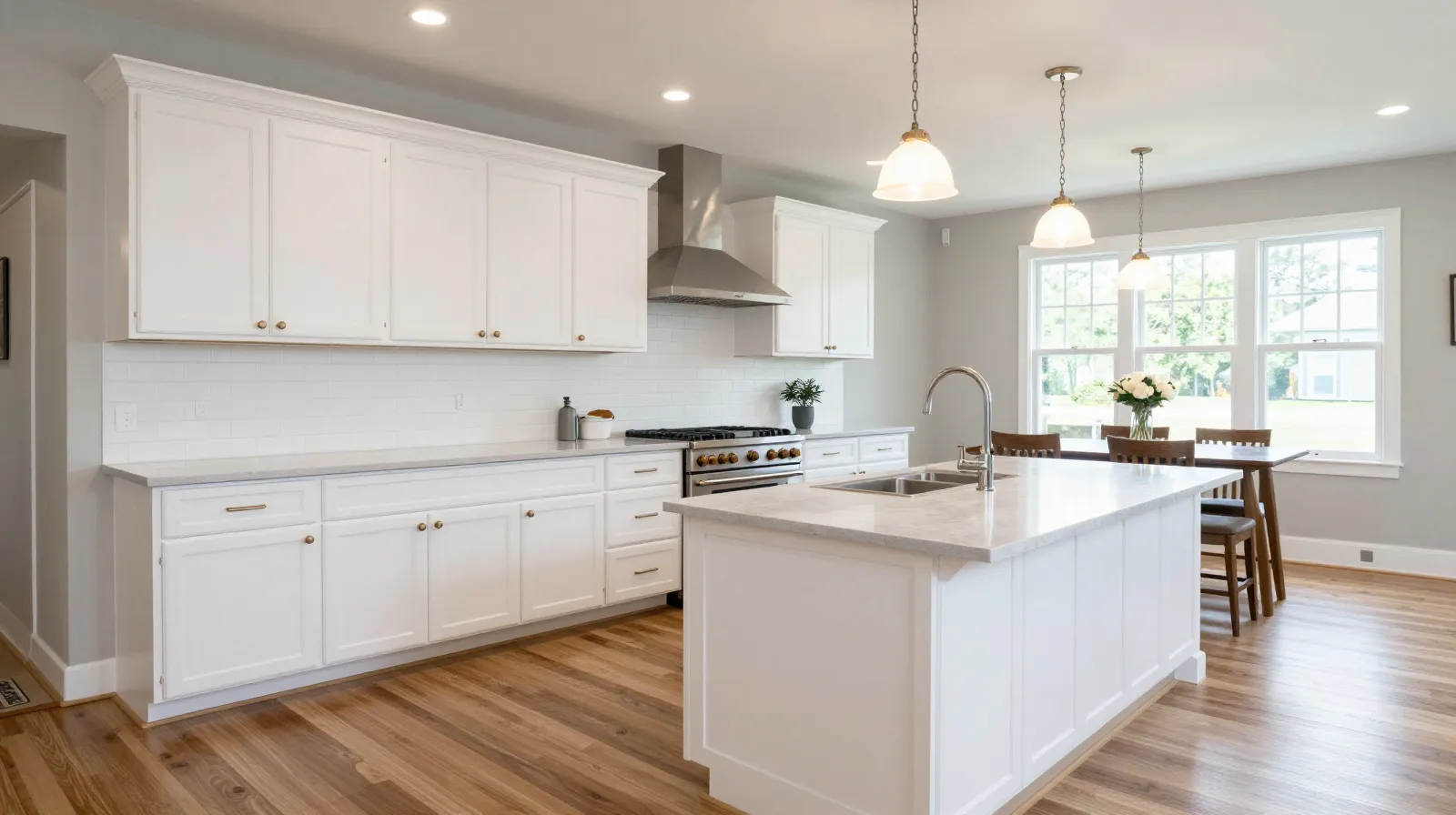 Custom kitchen cabinets installed in a Decatur Alabama home