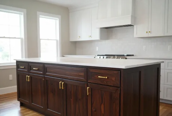 Custom kitchen cabinet installation in an Arab, AL home