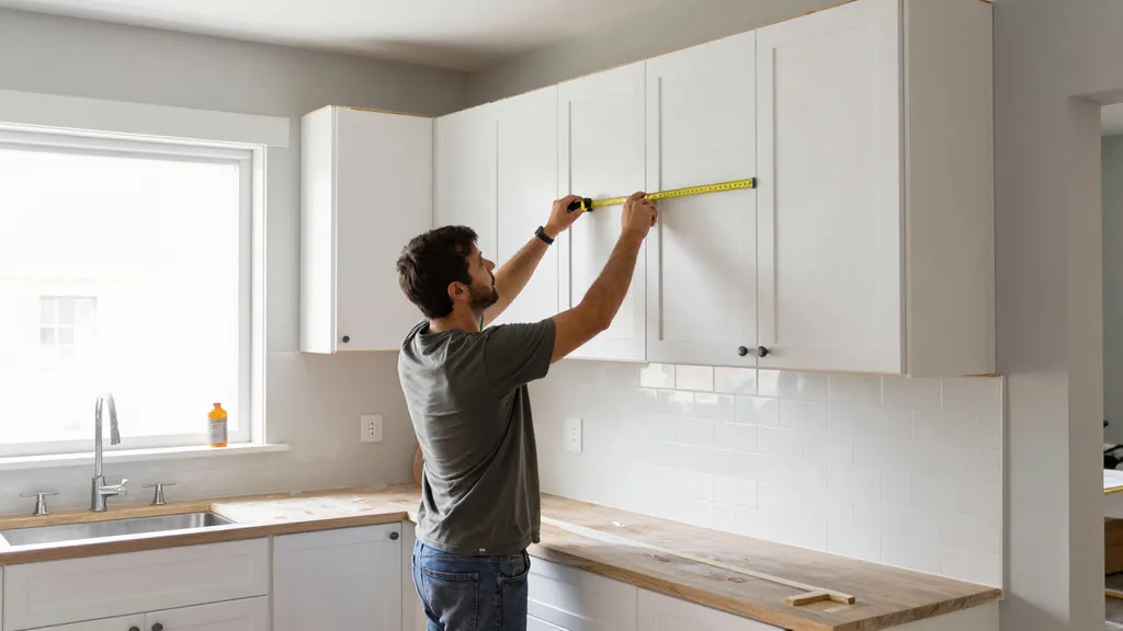 Custom kitchen cabinet materials and hardware details